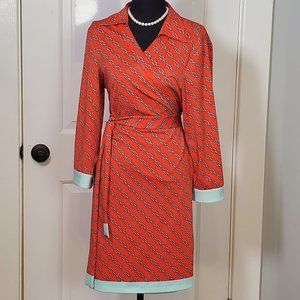 Julie Brown Wrap Dress Size Extra Large